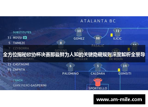 全方位揭秘欧协杯决赛那些鲜为人知的关键隐藏规则深度解析全景导